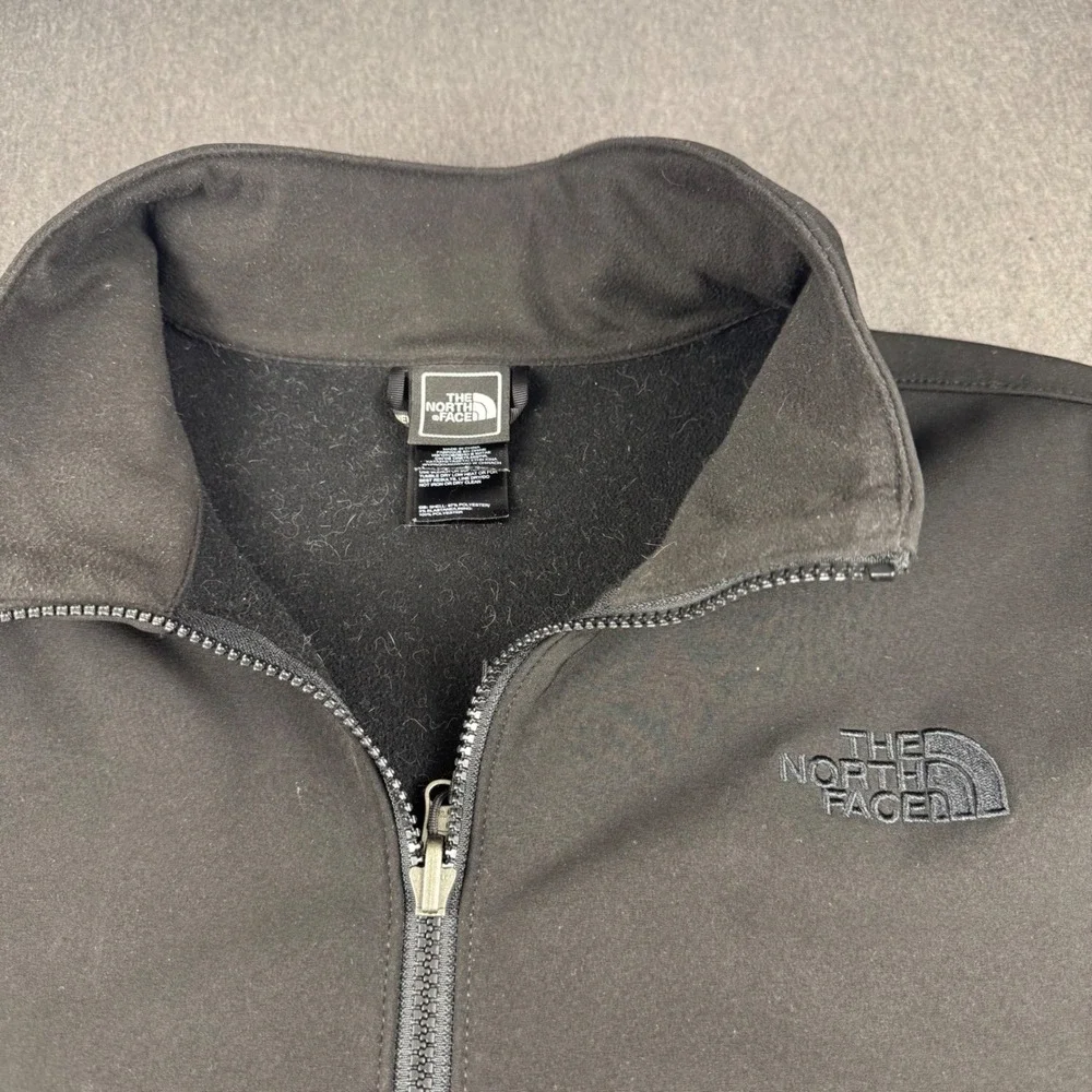 The North Face Apex Bionic Softshell Jacket Mens Black Full Zip Windbreaker XL